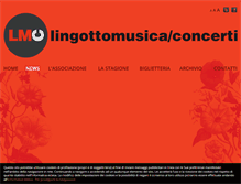 Tablet Screenshot of lingottomusica.it